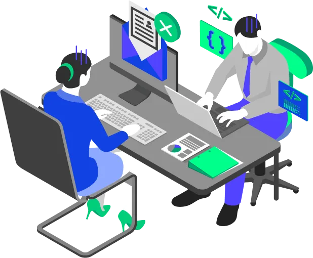 悩んでいる会社員